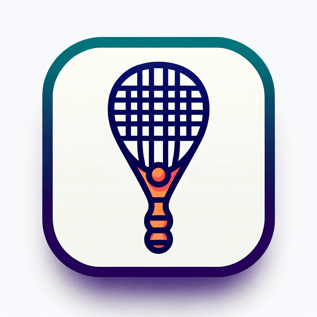 example of AI generated icon squash game racket