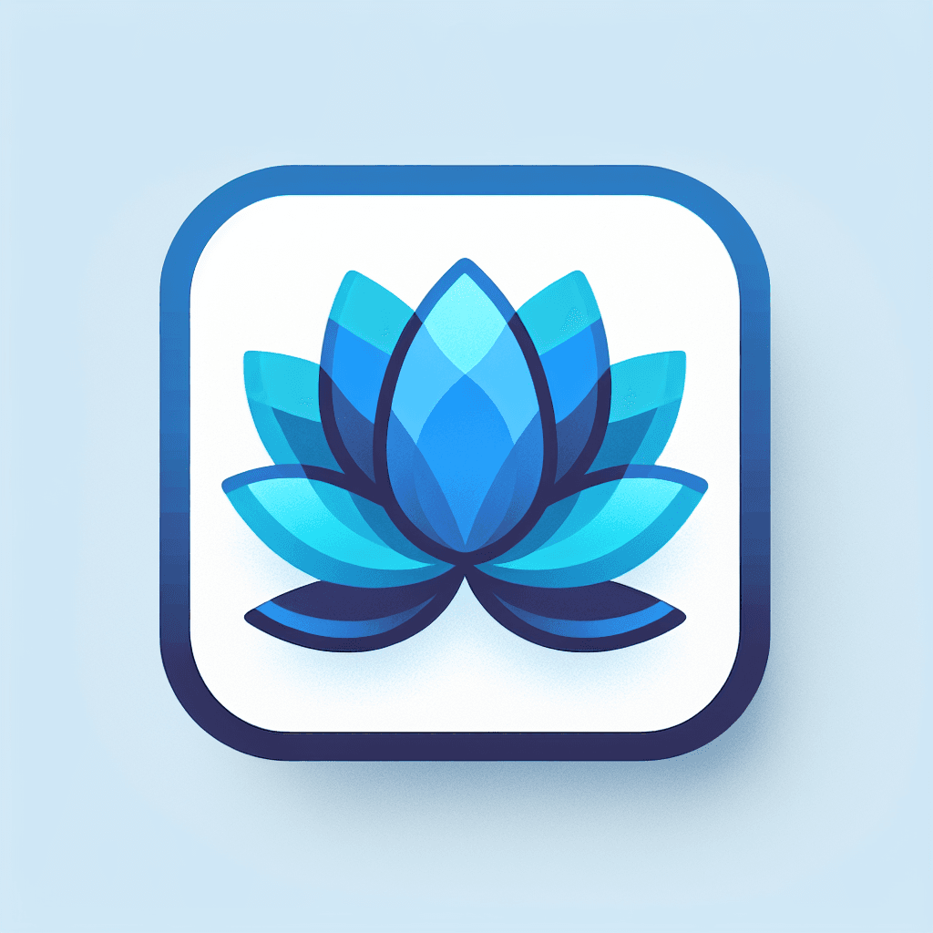 example of AI generated icon of lotus flower