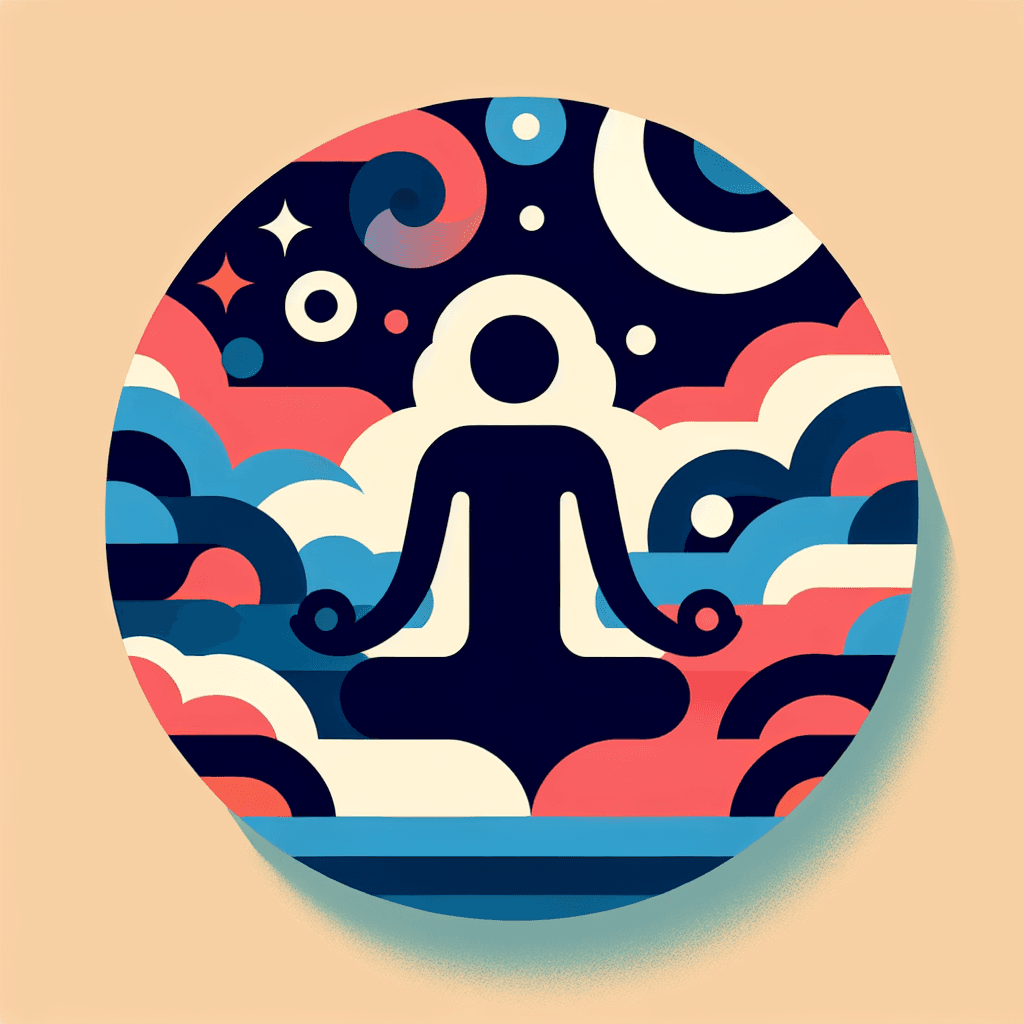 example of AI generate meditation app icon
